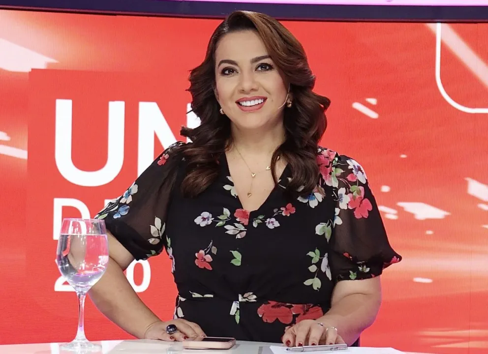 La presentadora Cecilia Bellido en una imagen tomada de sus redes.