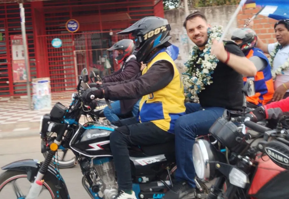 Eduardo Del Castillo, durante su recorrido de este sábado. Foto: El Espectador.Bo 