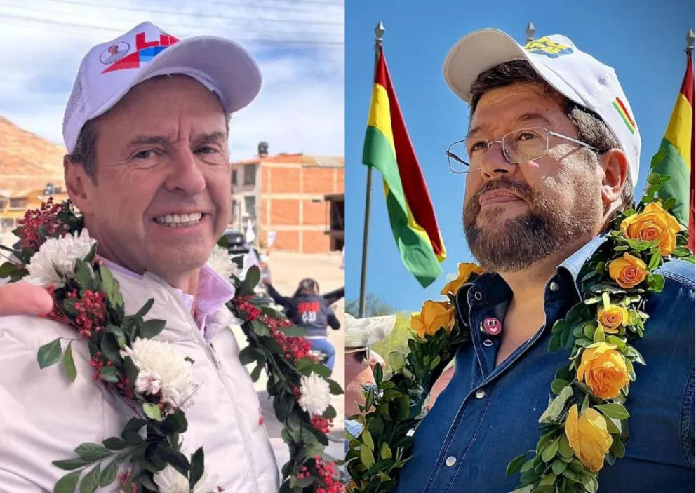 Doria Medina y Tuto Quiroga en imágenes de sus redes sociales. Montaje: Visión 360