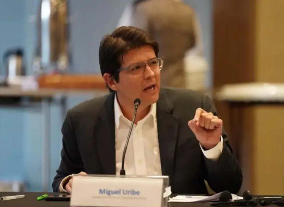 El senador Miguel Uribe Turbay en una imagen tomada de sus redes.