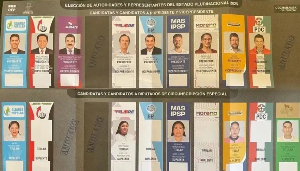 La papeleta que recibirán los ciudadanos indígenas del Trópico, imagen referencial. Foto: Opinión