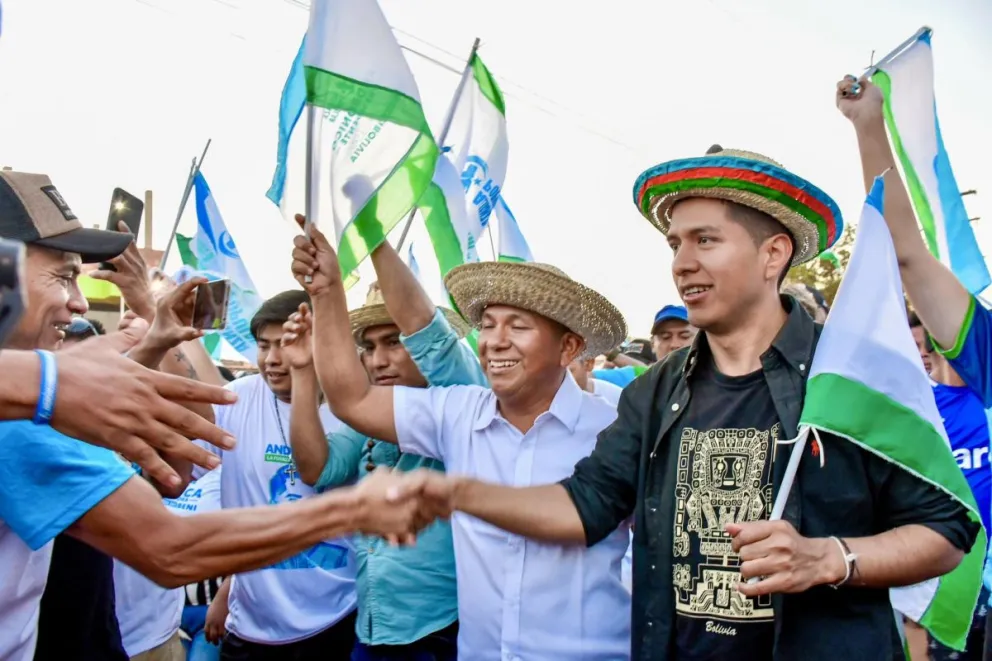 Rodríguez, durante un recorrido de su campaña. Foto: RRSS del candidato 