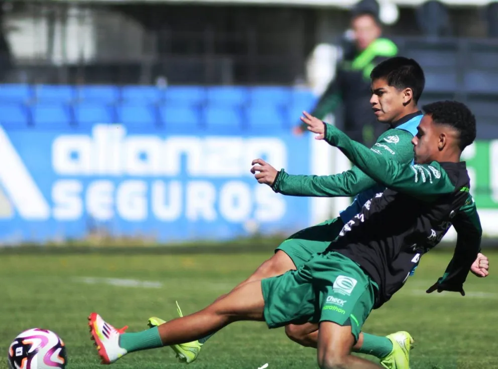 Una práctica de la Verde en la anterior fecha de las eliminatorias. Foto: FBF