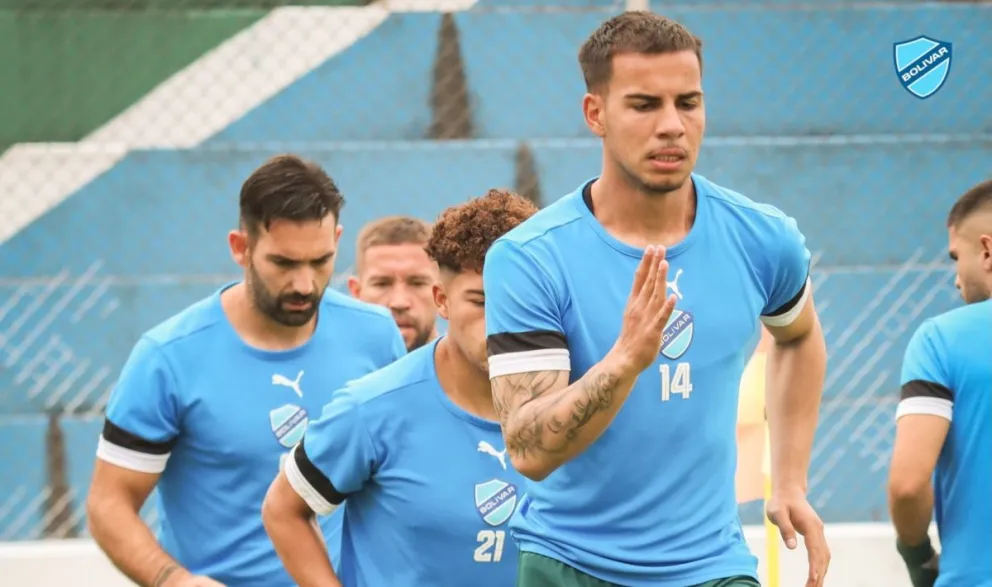 Un entrenamiento del plantel celeste. Foto: Club Bolívar.