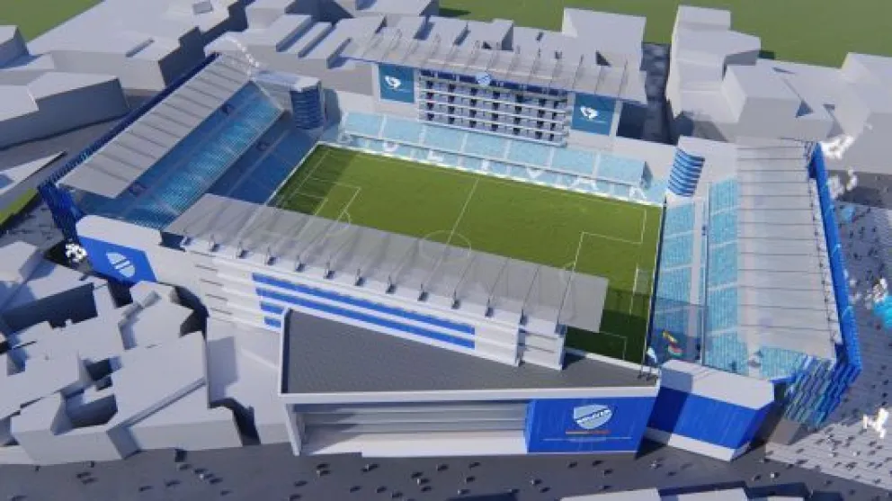 La maqueta del escenario que tendrán los bolivaristas. Foto: CB