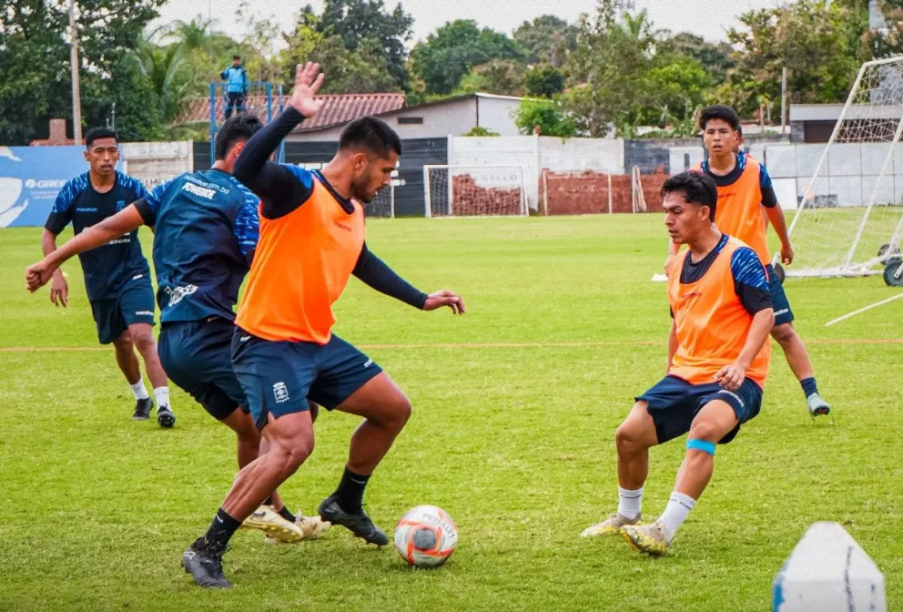 El cierre de entrenamientos del cuadro bloominista. Foto: CB