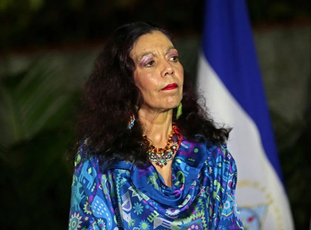 La vicepresidenta nicaragüense, Rosario Murillo, durante un acto en Managua. Foto: EFE