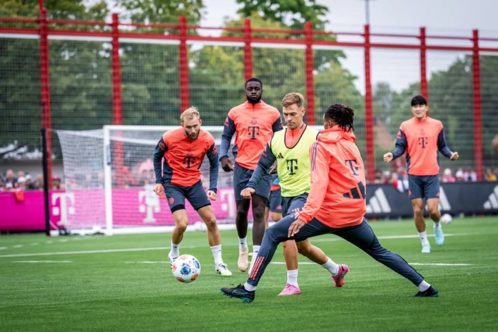 Un entrenamiento anterior del vigente campeón. Foto: Bayern Múnich.
