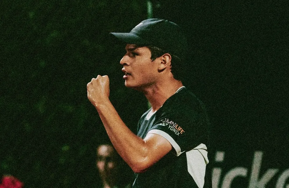 Prado celebra tras pasar a semifinales en Italia. Foto: Challenger de Todi.