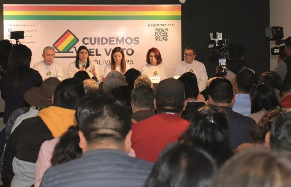 Organizaciones de la sociedad civil lanzaron la aplicación de conteo rápido para las elecciones generales del 2025 “Cuidemos el voto”. Foto: APG