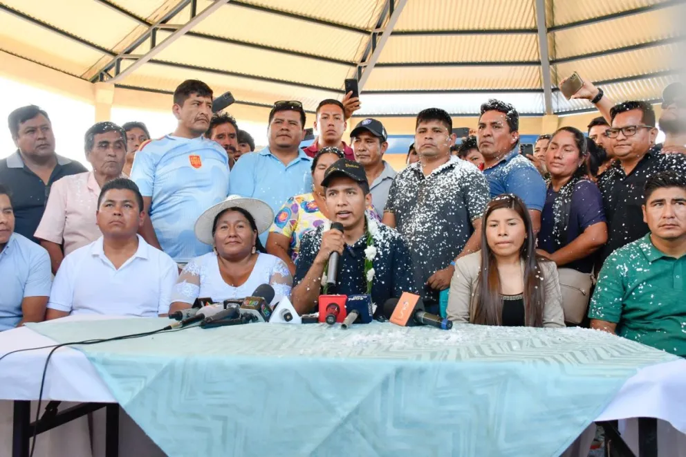 Andrónico este domingo en el Chapare, en una imagen tomada de sus redes.