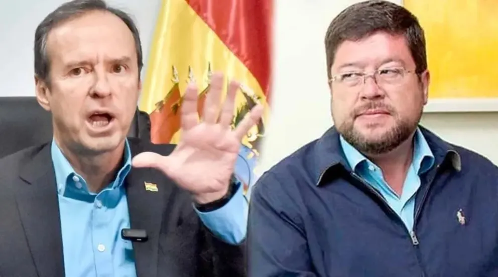 Tuto Quiroga y Samuel Doria Medina en imágenes tomadas de redes.