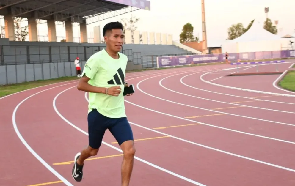 Ninavia durante uno de sus entrenamientos en Asunción. Foto: COB.