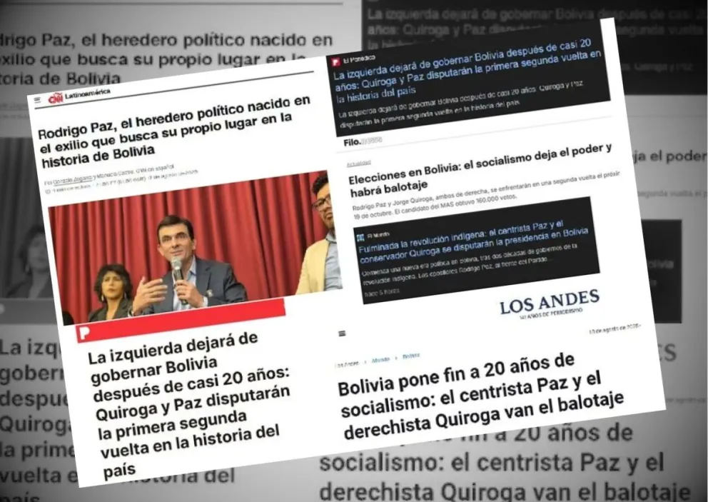 Los titulares de algunos medios del exterior. Foto: Composición Visión 360