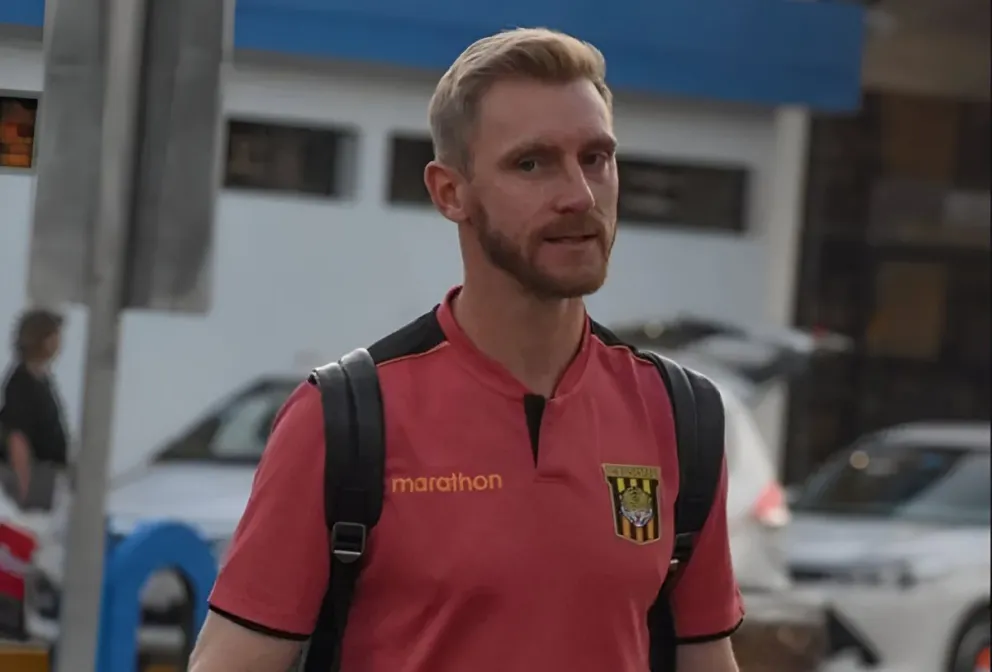 Maximiliano Caire cuando era jugador de The Strongest. Foto: club The Strongest