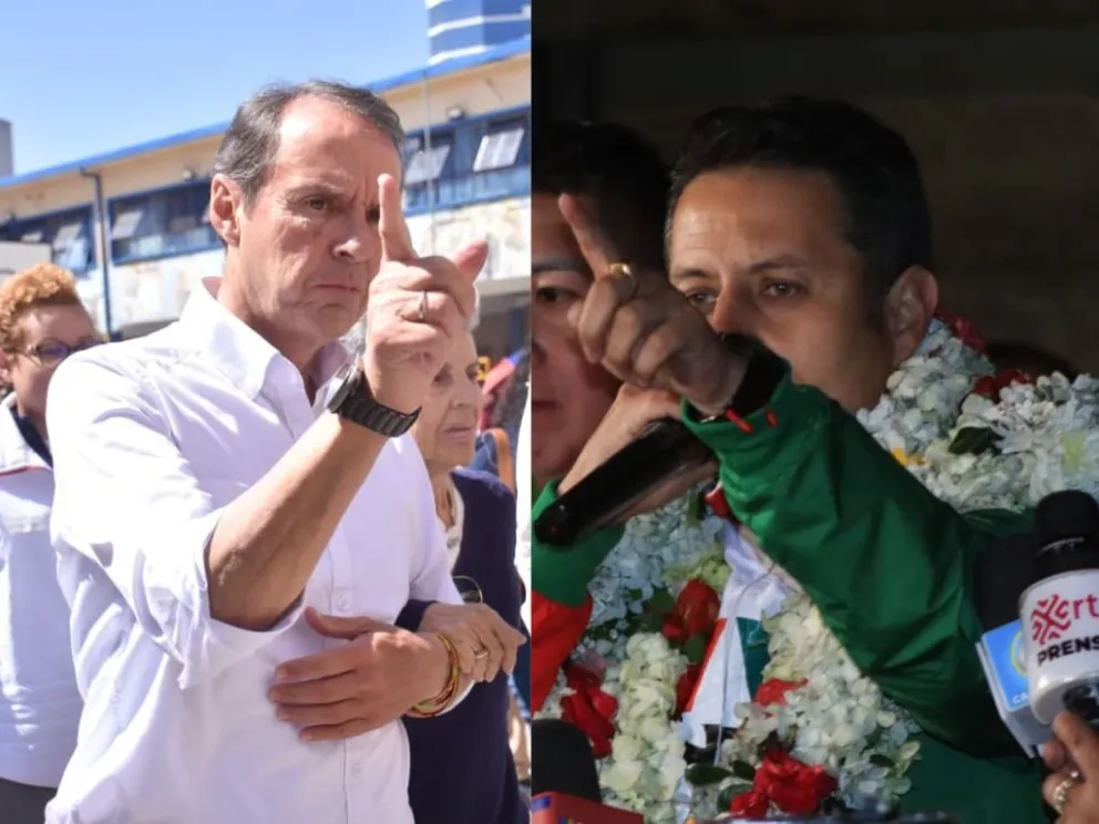 Tuto Quiroga y Edman Lara. Fotos: APG, composición, Visión 360