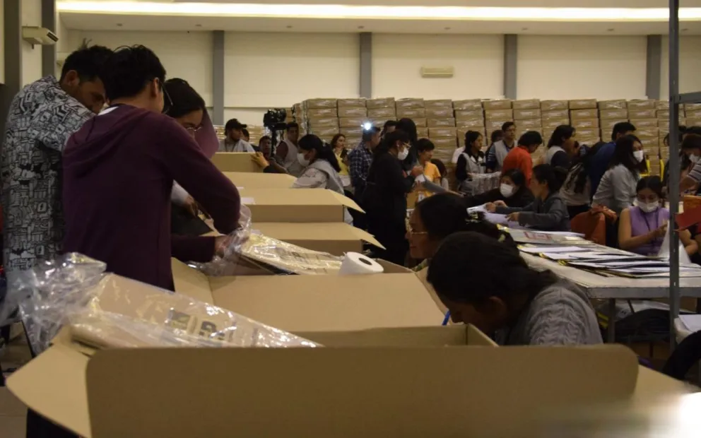 Las instalaciones de uno centros de operaciones del TSD de Cochabamba. Foto: https://cochabamba.oep.org.bo