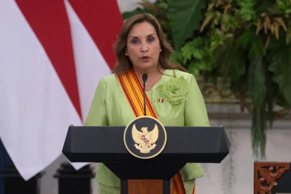 Fotografía de la presidenta de Perú, Dina Boluarte. Foto: EFE