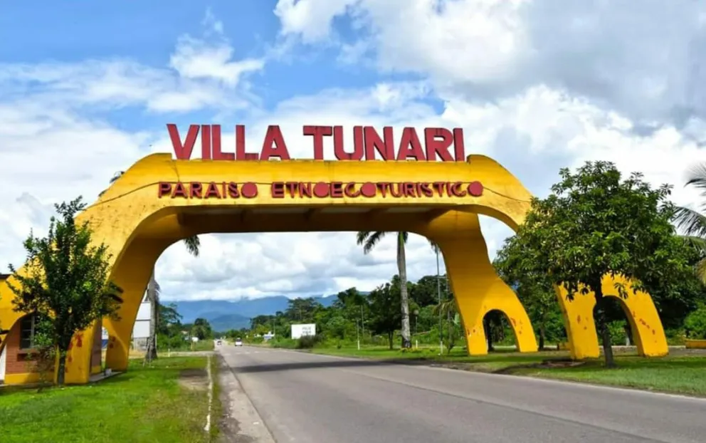 Puerta de ingreso al municipio de Villa Tunari, en la provincia Chapare de Cochabamba