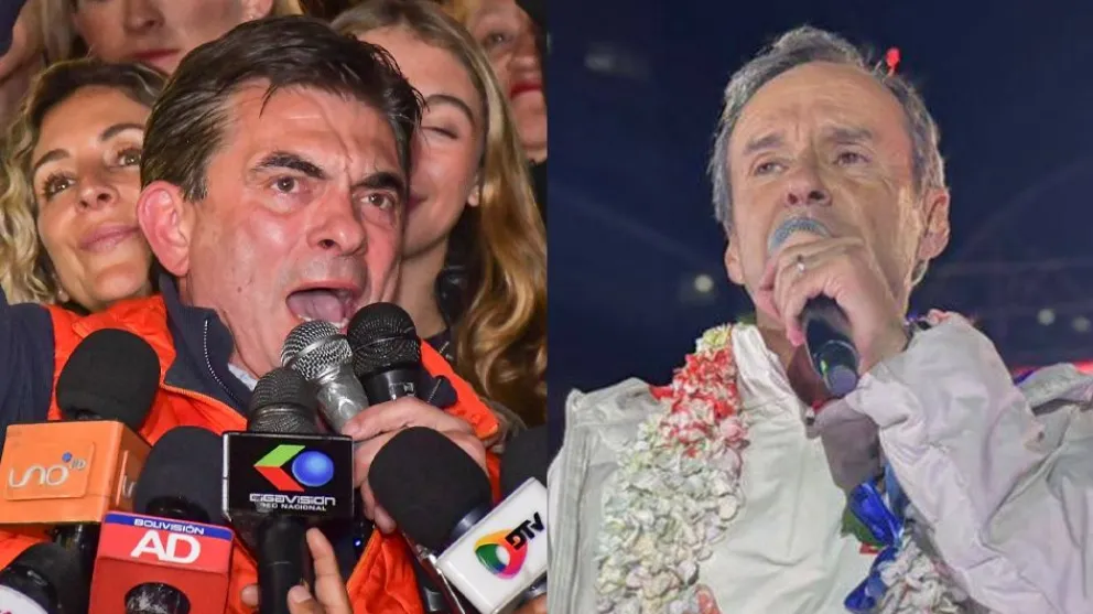 Rodrigo Paz y Tuto Quiroga irán a una segunda vuelta electoral. Foto: Composición