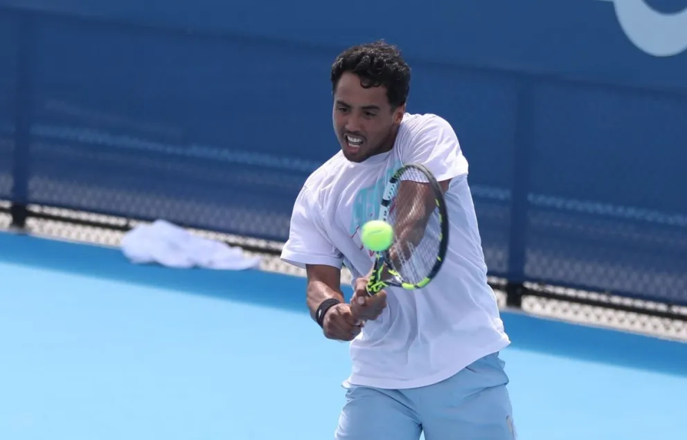 Dellien en un entrenamiento pasado. Foto: Hugo Dellien.