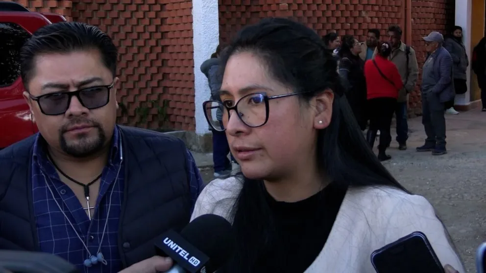 La alcaldesa de El Alto y líder del partido Morena, Eva Copa. Foto: Prensa Morena