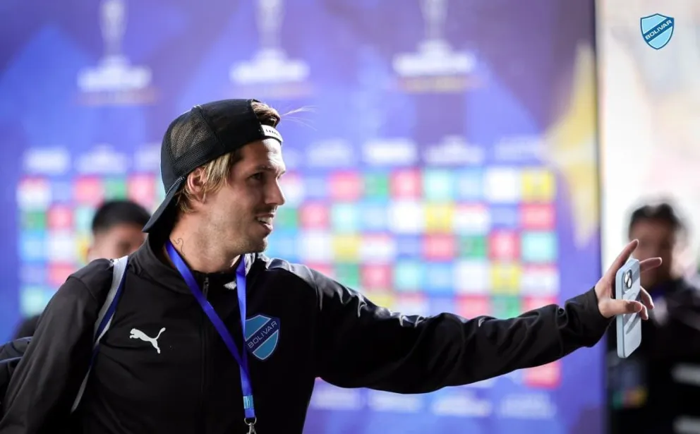 Rodríguez previo al partido con Cienciano en La Paz. Foto: Club Bolívar.