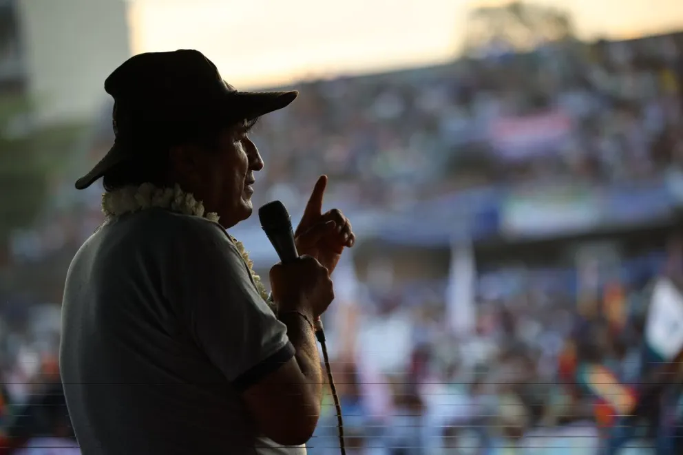 Evo Morales en una imagen tomada de la red X.