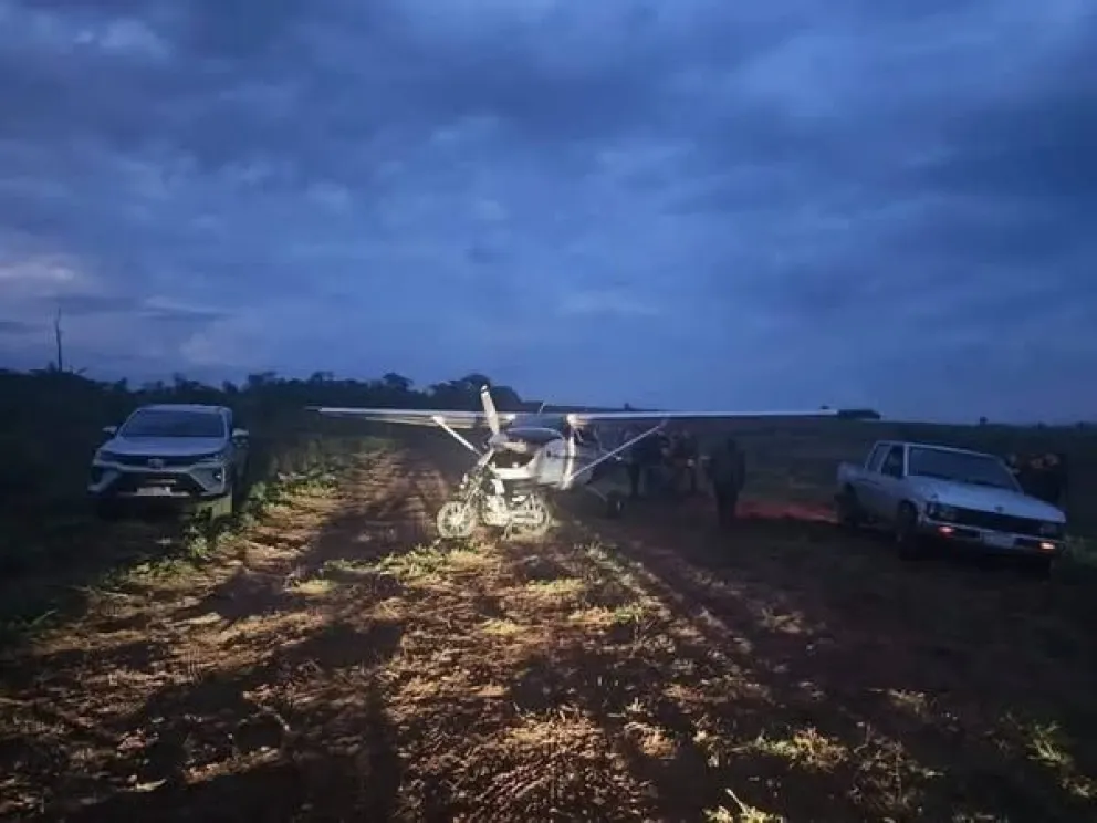 La aeronave incautada con placa boliviana. Foto: ABC Paraguay