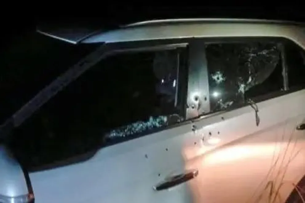 El vehículo de al mujer en Guayaramerín. Foto: RRSS