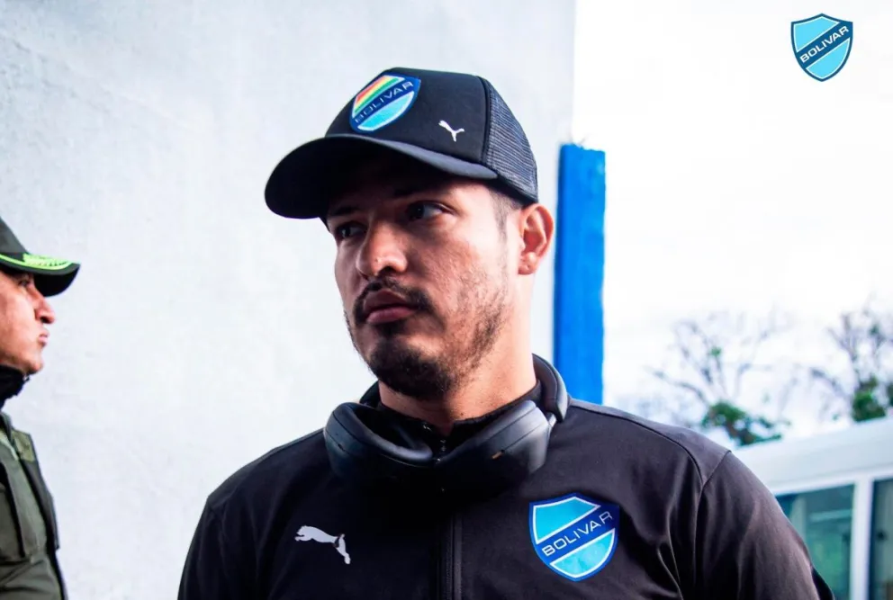 Justiniano, previo al partido con Wilstermann. Foto: Club Bolívar.