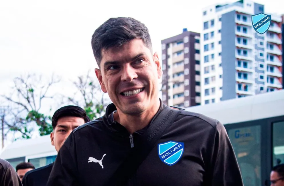 Lampe, en Cochabamba, antes del cotejo con Wilstermann. Foto: Club Bolívar.