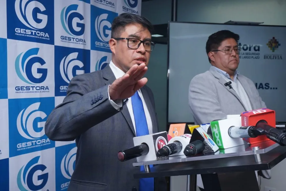 Darwin Ugarte en conferencia de prensa. FOTO: APG