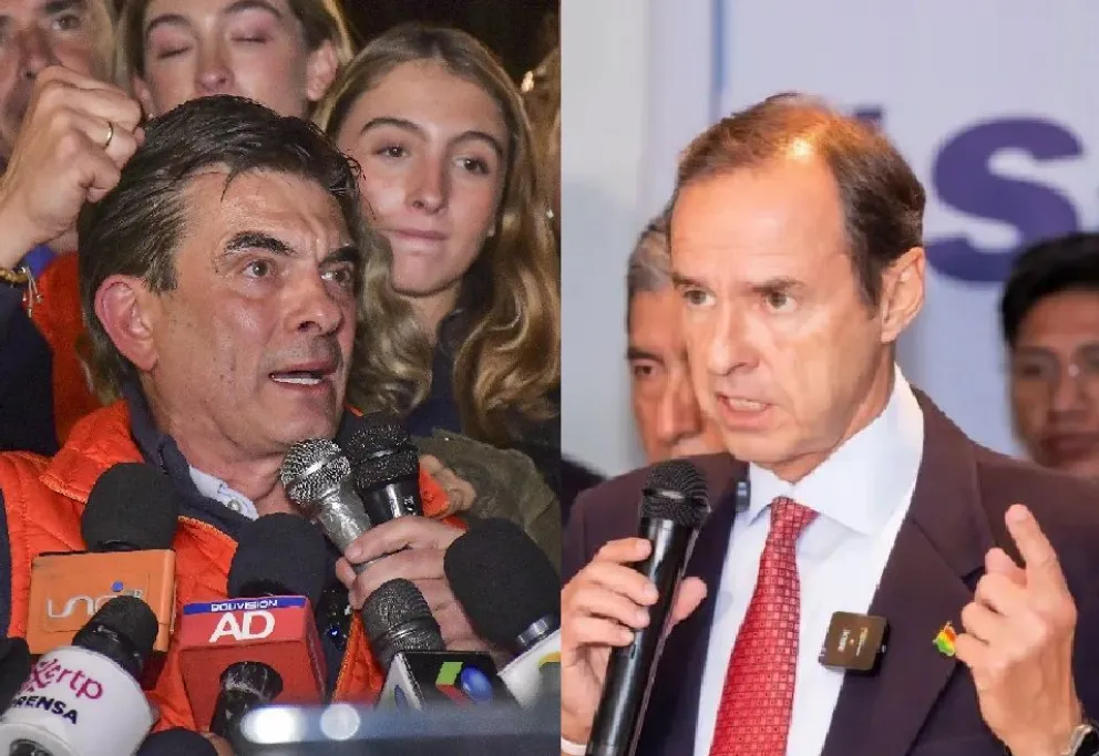 Los candidatos se medirán en el balotaje, el 18 de octubre. Foto: Paz - Quiroga 