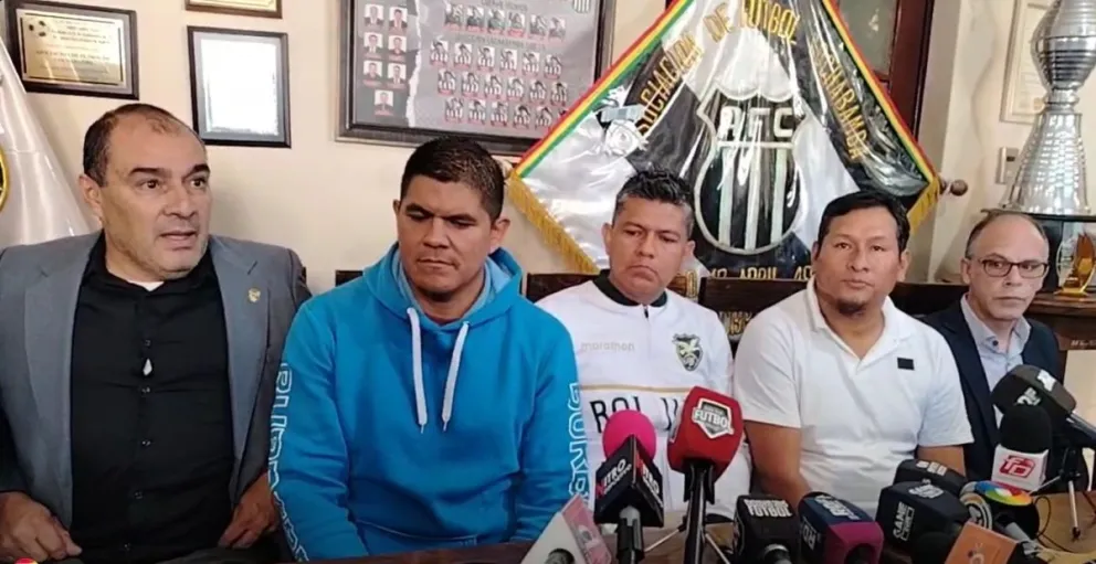 Dirigentes de los clubes vallunos en la conferencia de prensa. Foto: Captura de pantalla.
