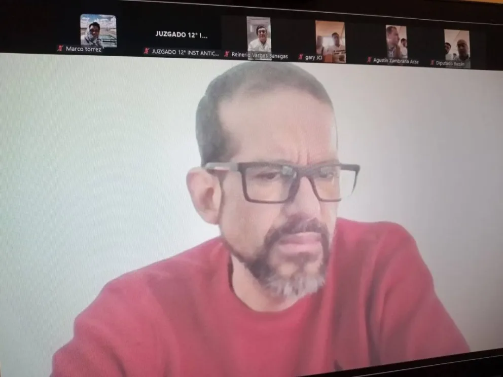 Camacho en la audiencia. Foto: John Arandia 