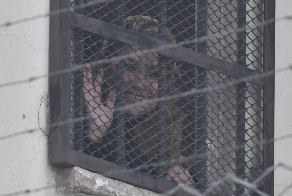 La expresidenta Jeanine Añez en la cárcel de Miraflores, en la ciudad de La Paz. Foto: APG