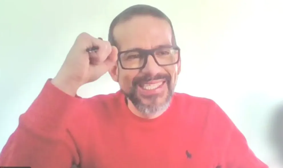 Fernando Camacho durante la audiencia de ayer miércoles. Foto: Captura de video