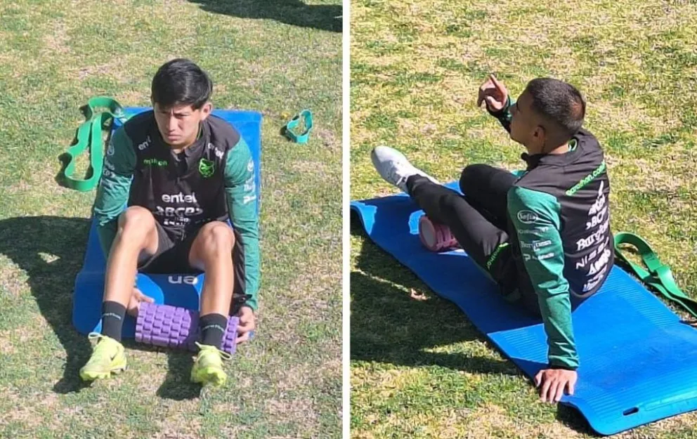 Terceros (izq.) y Matheus, durante el trabajo en Achumani. Fotos: Marcos Bonilla.