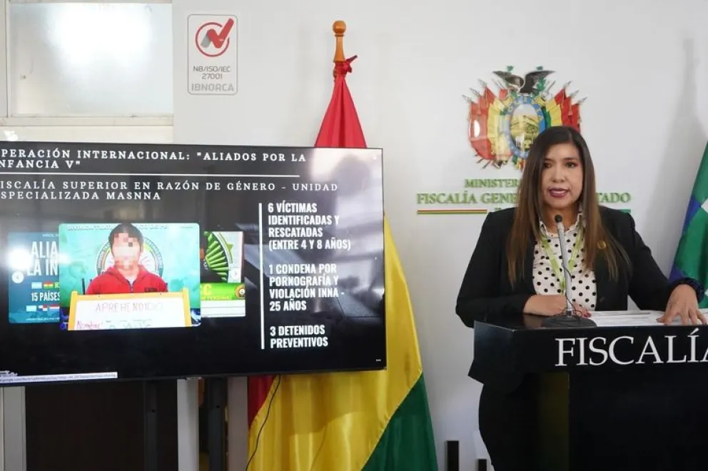 En Bolivia, la operación fue liderada por la Fiscalía Superior en Razón de Género. Foto: FGE