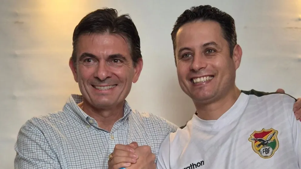 Rodrigo Paz y Edman Lara en una imagen de archivo. Foto: DTV