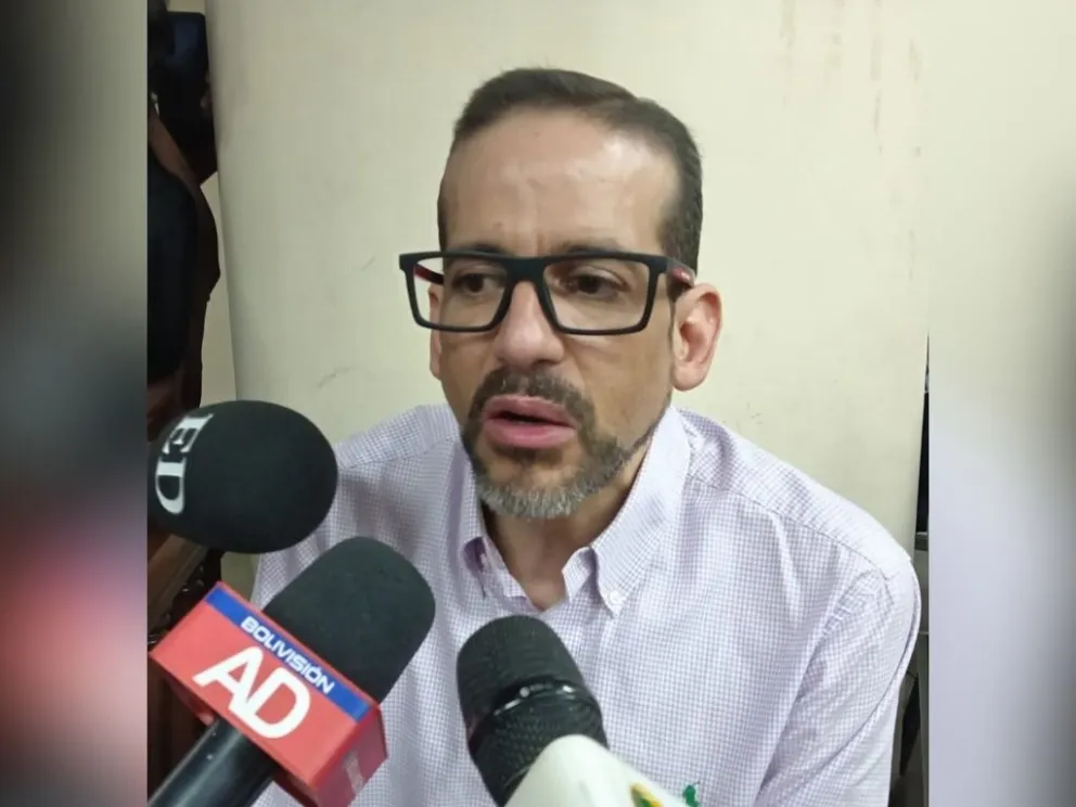 El gobernador Camacho, este lunes en diálogo con los periodistas. Foto: DTV