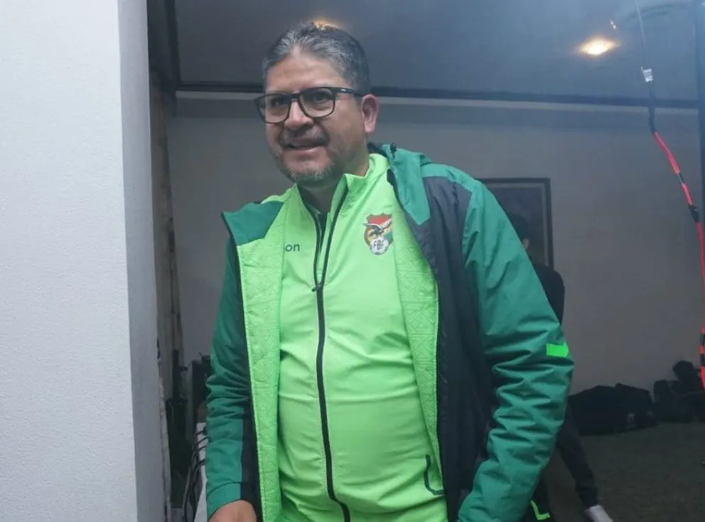 Óscar Villegas, el entrenador de la Selección boliviana. Foto: APG