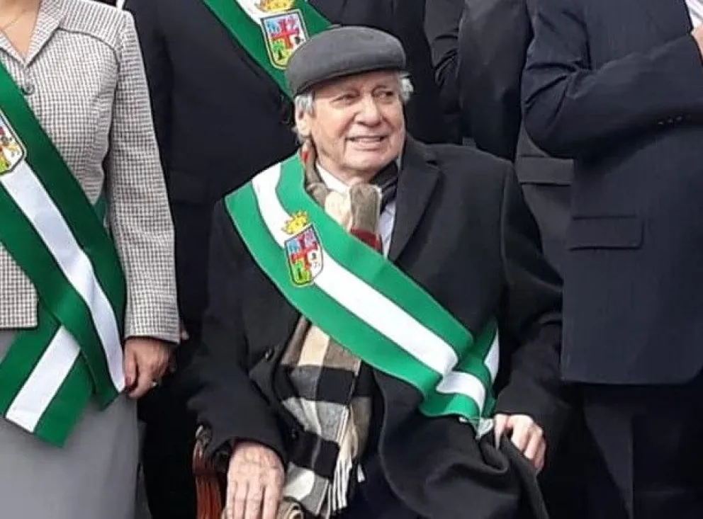 El exalcalde de Santa Cruz, Percy Fernández en una de sus últimas apariciones en público. Foto: Alcaldía de Santa Cruz