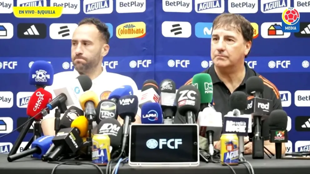 Ospina (izq.) y Lorenzo, durante la conferencia de este miércoles. Foto: Captura de pantalla.