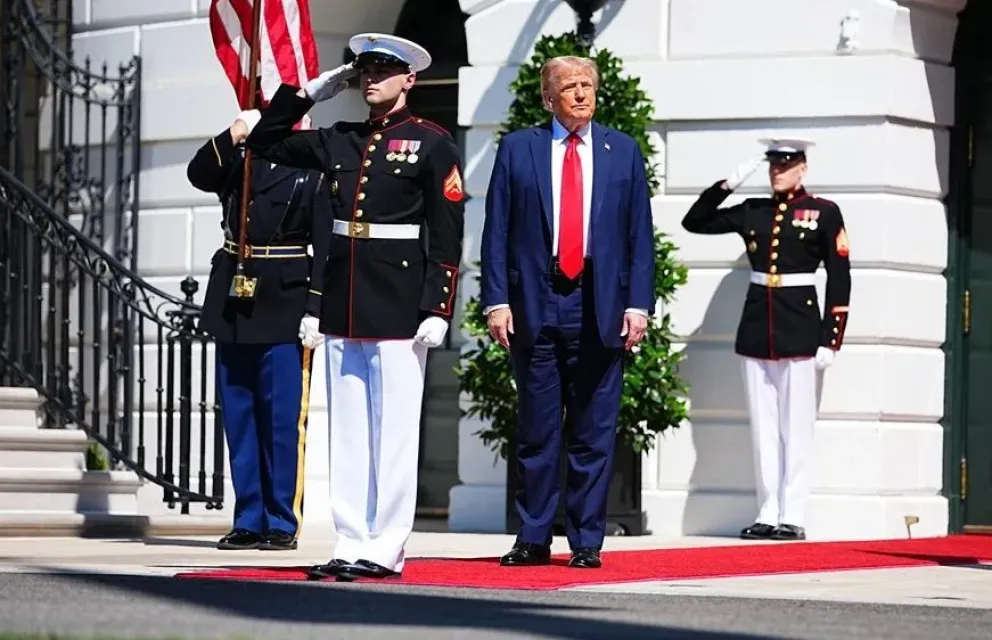 El presidente de Estados Unidos, Donald Trump, este miércoles, en la Casa Blanca. Foto: EFE