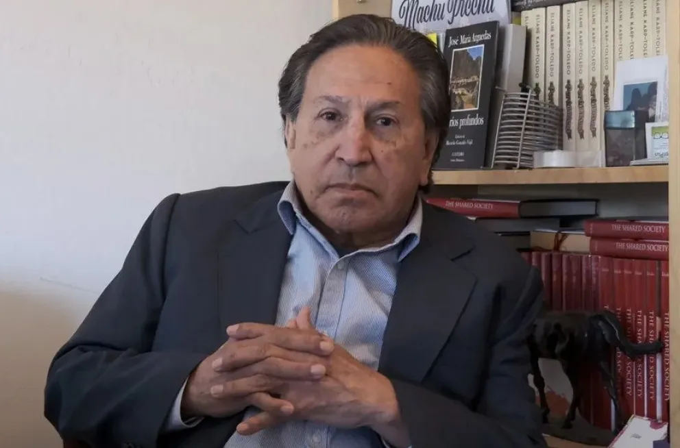 Fotografía de archivo del expresidente peruano Alejandro Toledo durante una entrevista con EFE, en Menlo Park (EE.UU). EFE/ Guillermo Azábal

