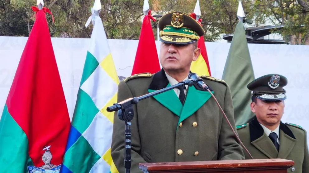 El Comandante de la Policía, Augusto Russo. Foto: Policía Boliviana