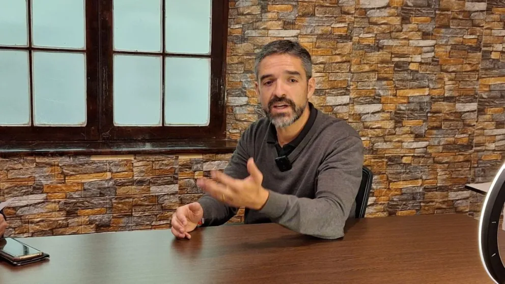 Xavier Iturralde durante su entrevista con Visión 360