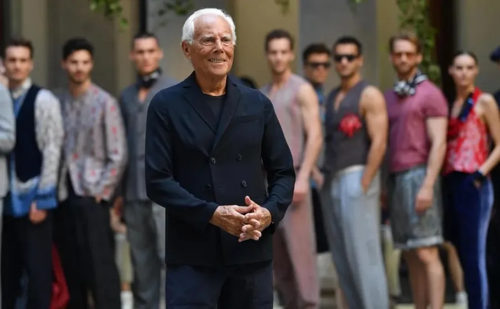 El diseñador italiano Giorgio Armani. Foto: EFE